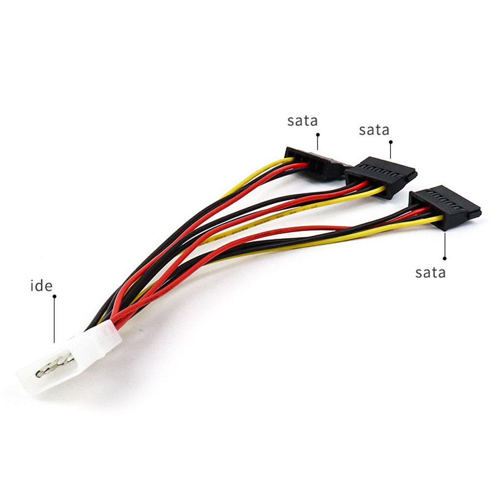 Connectors SATA ATA 4 Pin IDE Molex Extension Adapter Cable Adapter Extension Cable Power Splitter