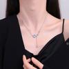 2026 Moonstone Planet Necklace Clavicle Chain Female Zircon Light Luxury Mori Autumn and Winter Star Moon Fringe Niche Design