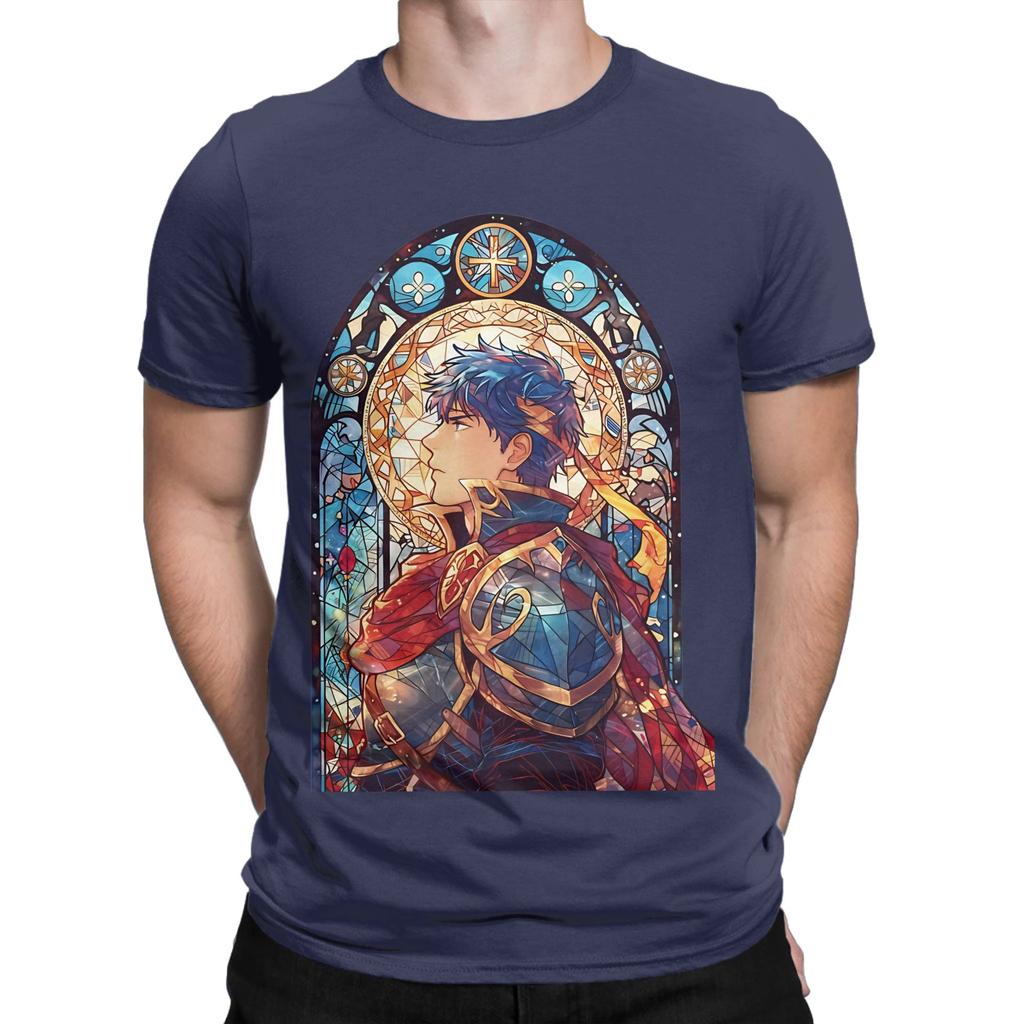 Fire Emblem Stained Glass Ike Novelty Graphic 100 Cotton TShirt Fire Emblem Tees Tops For Unisex