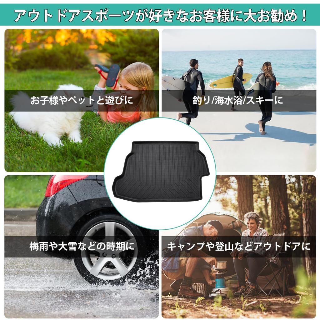 Mixsuper Toyota New Prius 60 Series 3D Luggage Mat Without Spare Tire Trunk Mat Luggage Tray Designed Specifically for the Car Model PRIUS60 MXWH60