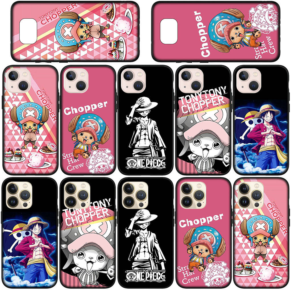 Case for Samsung Galaxy S25 S24 S23 iPhone 16 15 Xiaomi Redmi Note 14 13 12 16E 8 X 11 Pro Max XR OPPO Moto Huawei Comics Luffy One Piece Tony Chopper