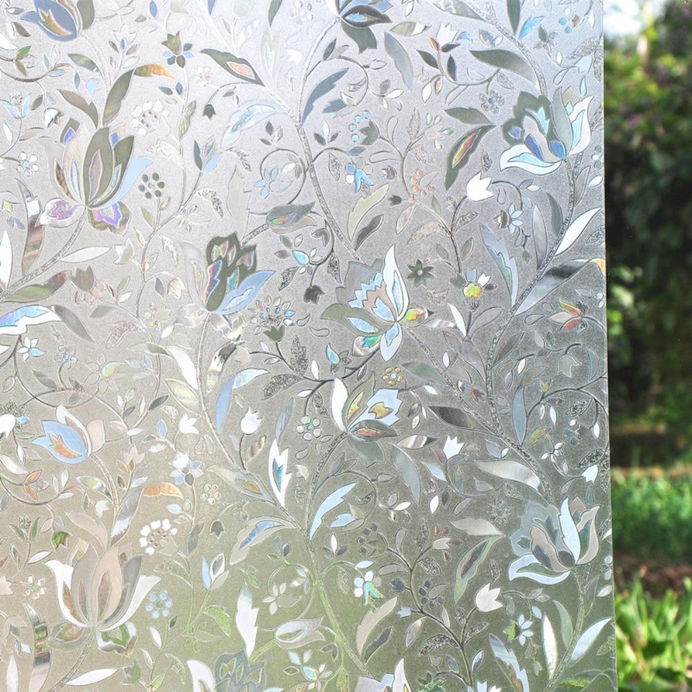 Анти-писковые матовые стеклянные наклейки для конфиденциальности в ванной комнате