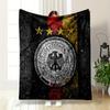 German Flag Eagle Designed Flannel blanket for bedroom, living room, sofa, and nap