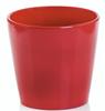 Classic Red Smooth Ceramic Flowerpot 15Cm