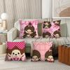 Милые персонажи M-monchhichi Наволочка Подходит для Спален Гостиных Автомобилей Домашнего Декора