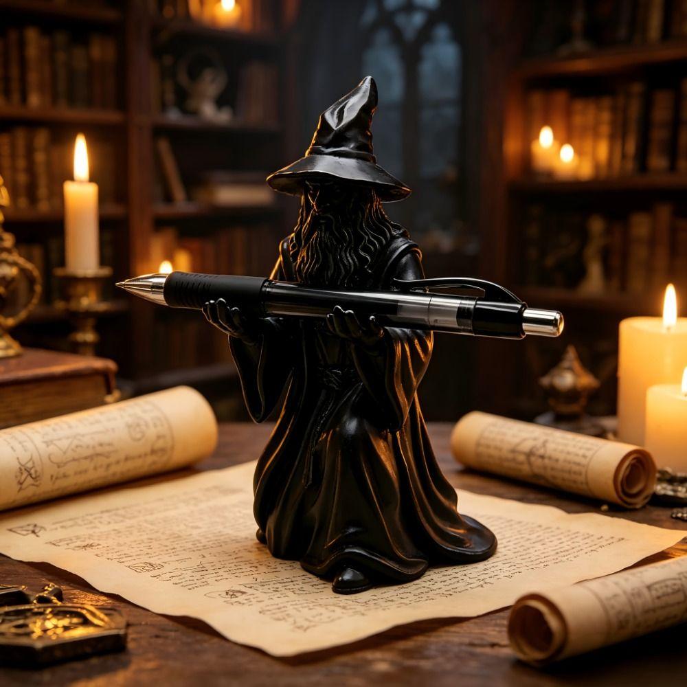 Multi-functional Pen Holder Creative Design Desk Decoration Fashion Wizard Ornament Office