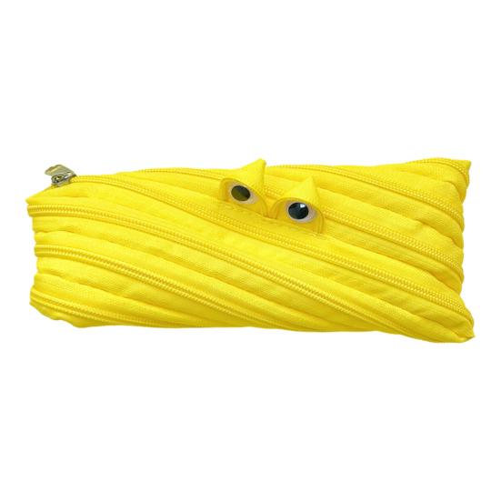 Пенал Многофункциональная сумка для хранения Гладкая молния Большое отверстие Пенал для школы Путешествий Косметики Очков Канцелярский органайзер