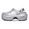 Crocs Eva Fashion Дышащие Клоги Женская Обувь Серебристый 210362-040