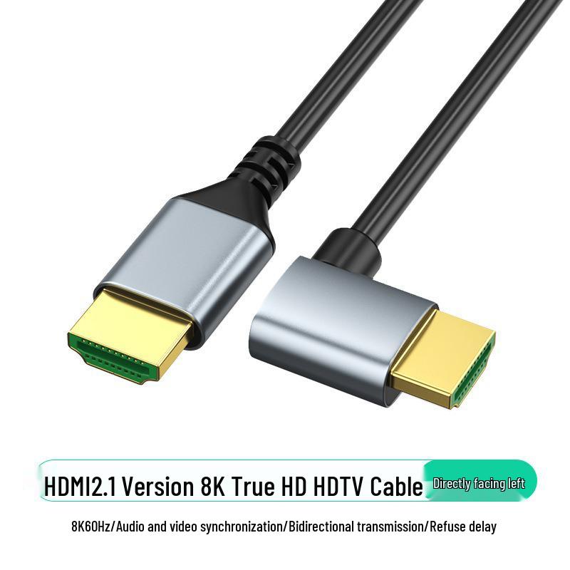 Инженерный сверхтонкий угловой HDMI 2.1 8K кабель для компьютеров
