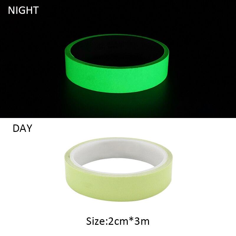 1cm/2cm/3cm/5cm*5M Glow In The Dark Tape Green Luminous Photoluminescent Luminescent Emergency Safety Egress Markers Stairs Step