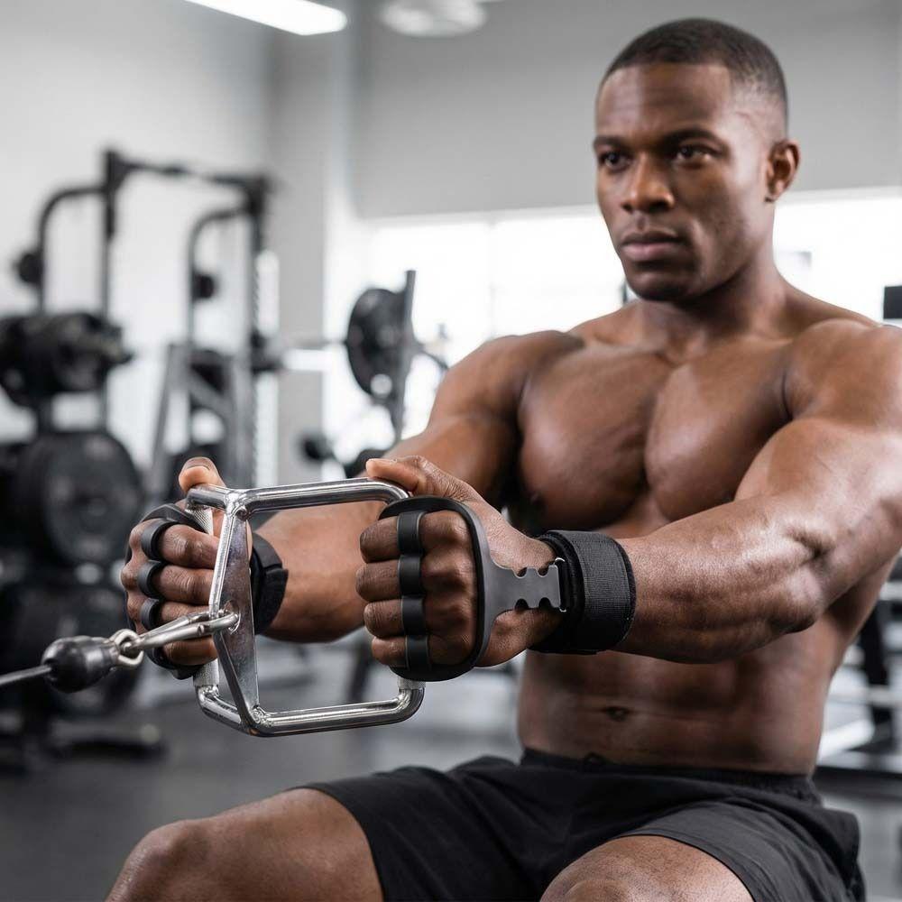 1 pc/ pair Lightweight Design Lifting Grips Ergonomic Shape Anti-Slip Grips Weightlifting Training