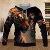 Модные Осенние Худи для Мужчин с Тиграми Белая Шкура Тигра 3D Печать по всей поверхности Мужская Толстовка Унисекс С длинным рукавом Пуловер Повседневная Куртка