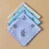 Набор handkerchiefs с цветочным мотивом, 18 шт., мягкие хлопковые салфетки с фестончатым краем для личного использования, сервировки стола и упаковки мелких предметов