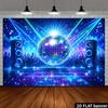 2D flat surface, 1-piece disco ball musical note background fabric, suitable for indoor and outdoor themed parties