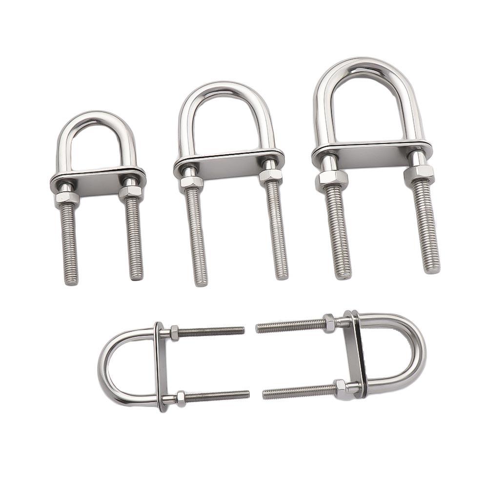 U-образный болт 304 Нержавеющая сталь Аксессуары для яхт Винтовые накладки Винт с гайкой Носовая часть Кормовой рым Такелаж