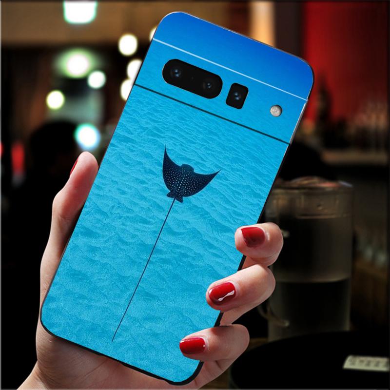 Phone Case For Google Pixel 10 9 Pro XL 9A 8 7 6 Pro Pixel 8A 7A 6A Pixel 8 7 6 5 Ocean Animal Manta Rayjpg
