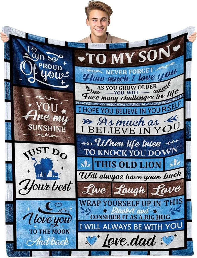 Perfect Gifts to Dad Blankets for Father's day Mother's Day Anniversary Birthday for Mom Son Daughter Grandpa Grandma Aunt Throw