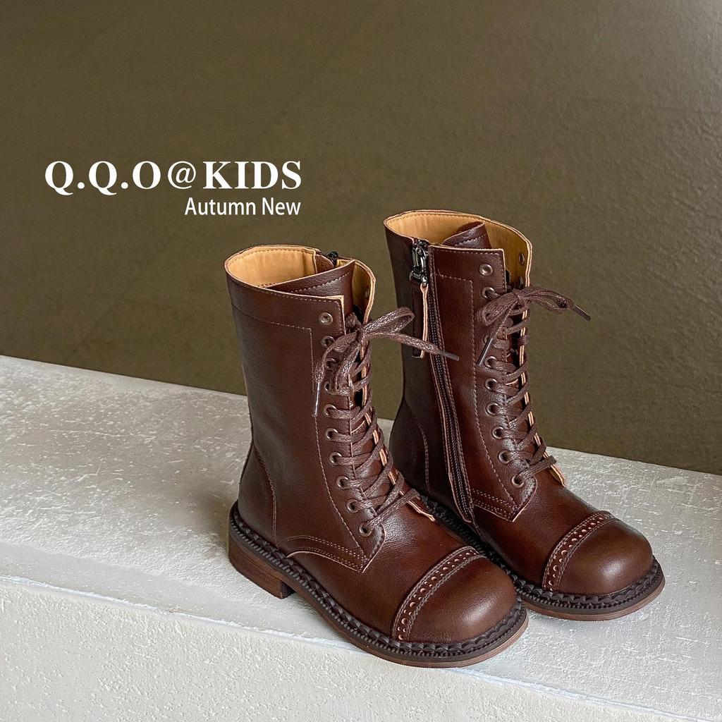 Кожаные детские ботинки в осеннем стиле - Распродажа