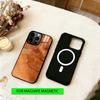 Чехол из натурального дерева для iPhone 17, 16, 15, 14, 13, 12, 11 Plus, Pro, с магнитом MagSafe, для беспроводной зарядки