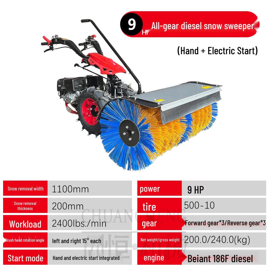 Compact Push Snow Blower: Efficient Outdoor Snow Removal Machine