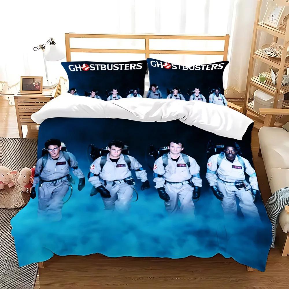 Cartoon G-Ghostbusters Duvet Cover Pillowcase Bedding Set Adult kids Bedroom Decoration Children Gift Single Double Large Size