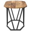 Coffee Table Reclaimed Wood 80 x 40 x 40.5 cm Plywood and Metal