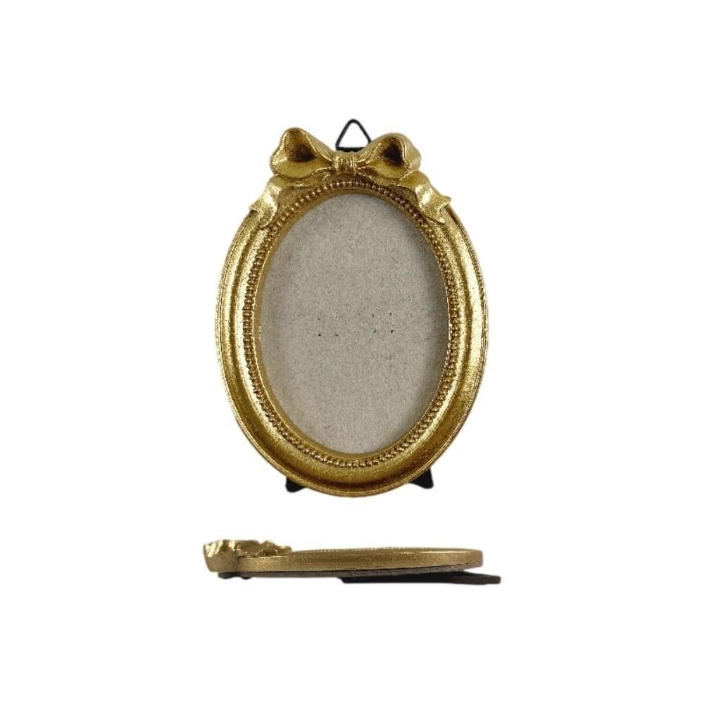 Resin Picture Frame Ornaments Mini Photo Display Holders Baroque Style Photo Frame Living Room