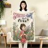 1PC Away Patterned Flannel Blanket Suitable For All Seasons For Home Decor Warmth And Comfort Gifts Holiday Present