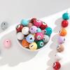 16mm Acrylic Billiard Ball Number Beads, Pool Ball Style Loose Spacer Beads for DIY Bracelet Necklace Jewelry Making Supplies