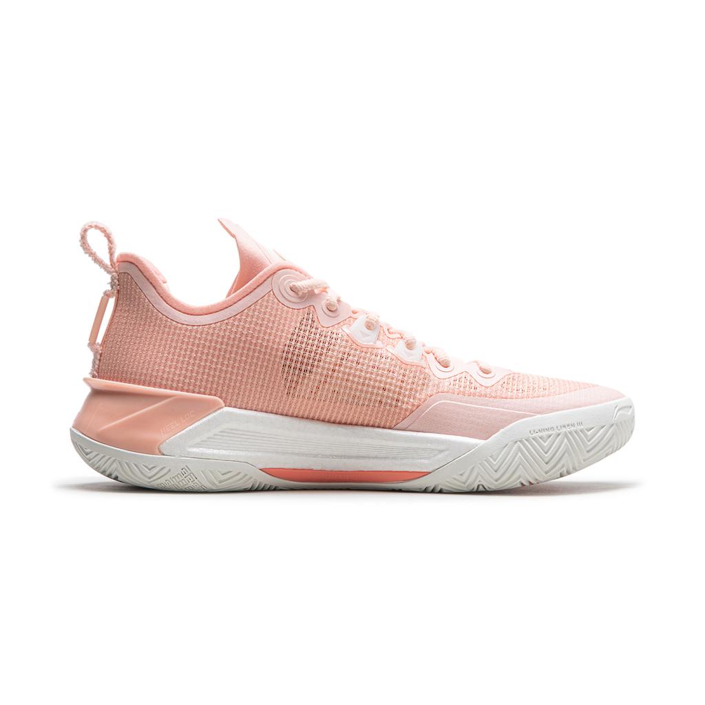 LiNing Blade 3 V2 Piggy Bank Shock Absorption Non-Slip Wear-Resistant Low-Top Basketball Shoes Unisex Sneakers Orange Pink ABAT057-14
