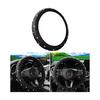 Bling Car Steering Wheel Cover Non-Slip Elastic Stretch Leather Auto Steering Wheel Protector Sparkling Diamond Vehicle Decor Accessories for Women