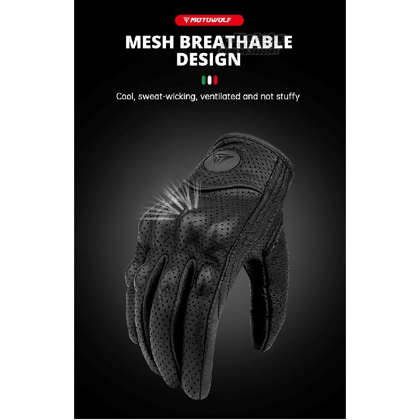 Мотоциклетные перчатки из натуральной кожи, зимние мото перчатки, мужские летние козлиные перчатки для мотоцикла, сенсорный экран, защита кулака