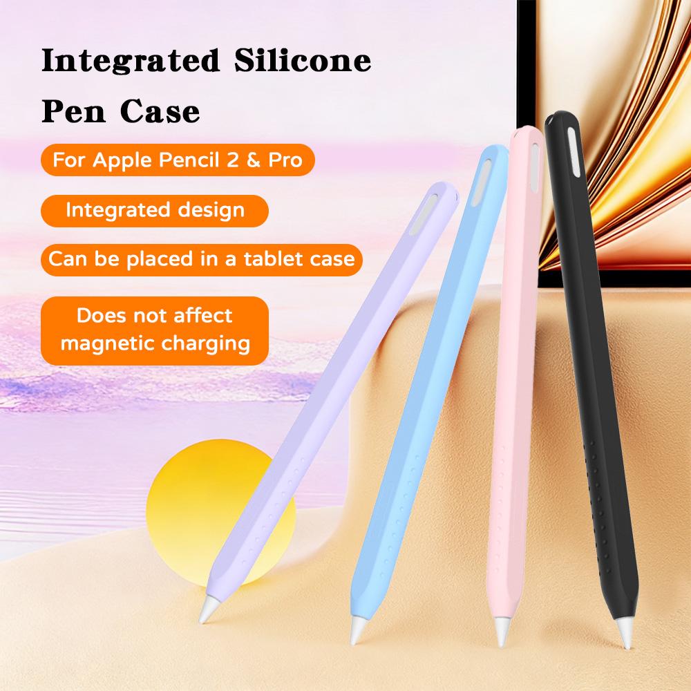 Силиконовый защитный чехол для стилуса Pencil Pro Чехол для Pencil 2 2-го поколения USB-C Чехол для стилуса Аксессуары для планшета