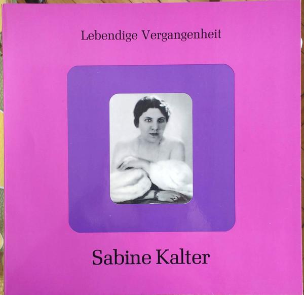 Виниловая пластинка SABINE KALTER Sabine Kalter LV231 Lebendige Verga Австрия Классика Б/У
