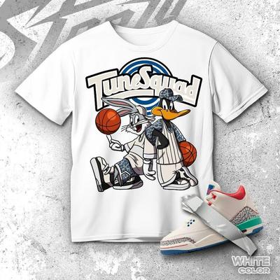 AJ 3 Chalk Play Your Way Rabbit And Duck Match Tee , Unisex Shirt Match Sneaker, Match Outfit Gift
