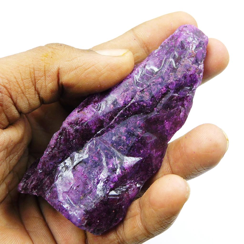Purple Sapphire Rough 183.80 Ct Natural Earth Mined Loose Gemstone