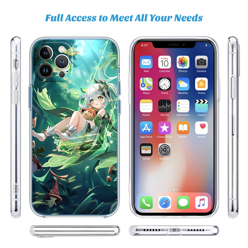 LO47 Genshin Impact Прозрачный мягкий чехол для телефона Samsung Galaxy A04 A04S A14 A23 A34 A54 M23 M33 M52 M53