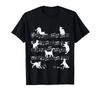 Cat Music Pet Cat Design T-Shirt for Men Women Girls