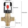 Thermostatic Mixing Valve, With 1/2 Npt Connector, Temperature Valve