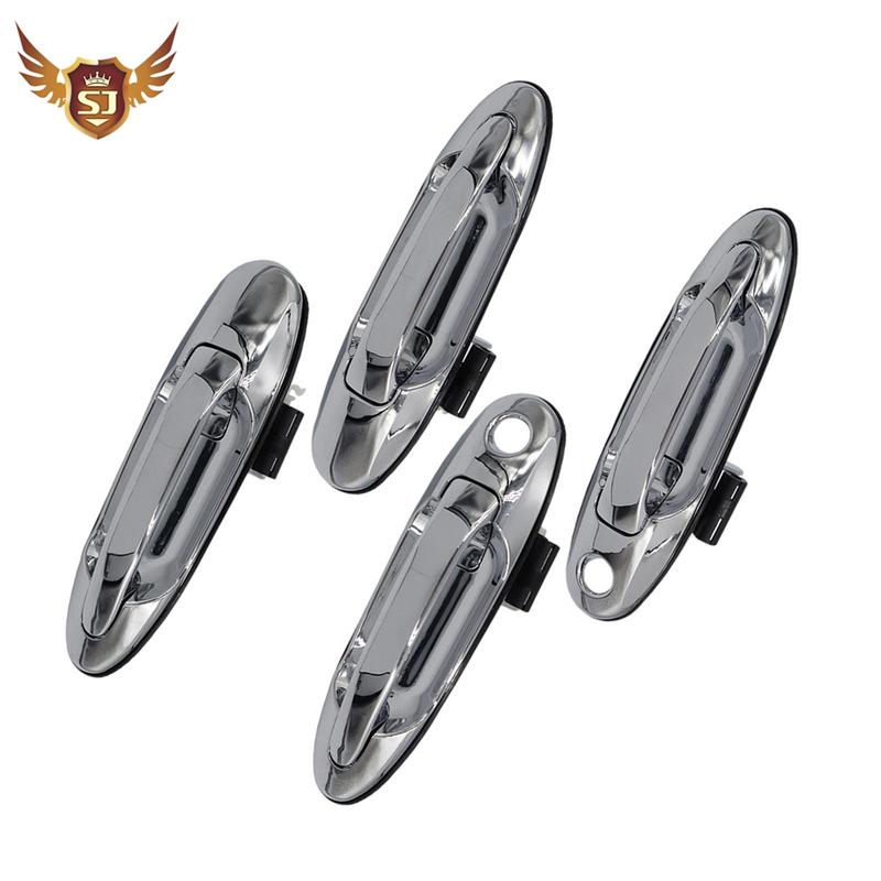 Наружная дверная ручка для Toyota Land Cruiser LC100 Fj100 1997-2007, Аксессуары, Передняя и задняя, Левая и правая, серебристая