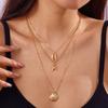 Bohemia Starfish Conch Shell Pendant Necklace For Women Trendy Gold Color Multi-Layer Chain Necklaces Summer Beach Jewelry Gifts