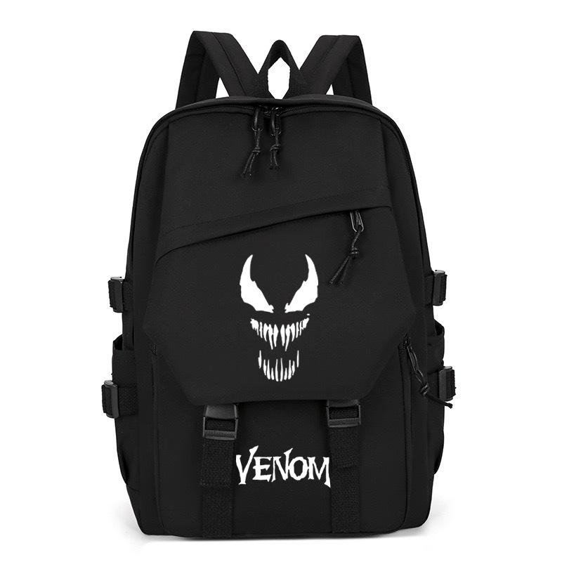 Niche Creative Printing Venom Joint Schoolbag For Primary And Secondary School Students Large-Capacity Ultra-Light Decompression Backpack