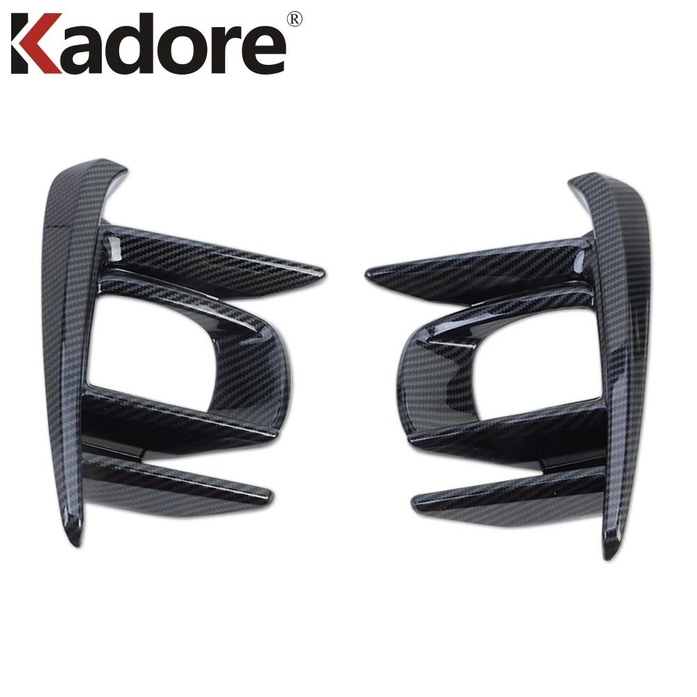 Front Fog Light Lamp Cover Trim For Toyota Sienna Carbon Fiber Car Head Foglight Foglamp Bezel Trims Accessories
