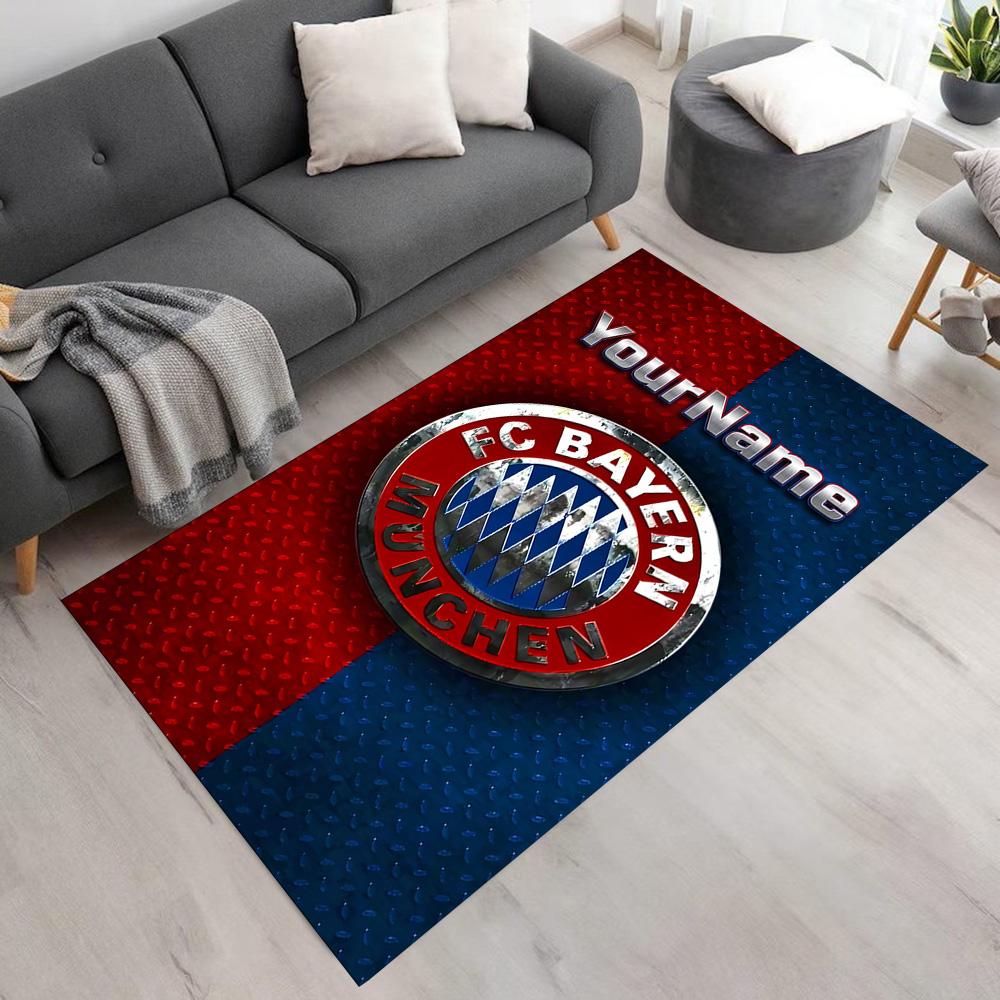 Bayern Munich Customize Text Floor Rug Office Rug Suitable for Playrooms Living Rooms Outdoor Study room Anti-slip Rug Office home decor
