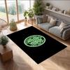 Bumblebee Printed Flannel Area Rug Non Slip Soft Polyester Floor Carpet Indoor Decor Mat for Bedroom Living Room Sofa Game Room Home Decoration