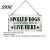 Dog Lover Gift Ideas Pet House Wooden Door Sign, Rustic Farmhouse Wall Hanging Plaque, Personalized Gifts Vintage Home Decor, Housewarming for Lovers