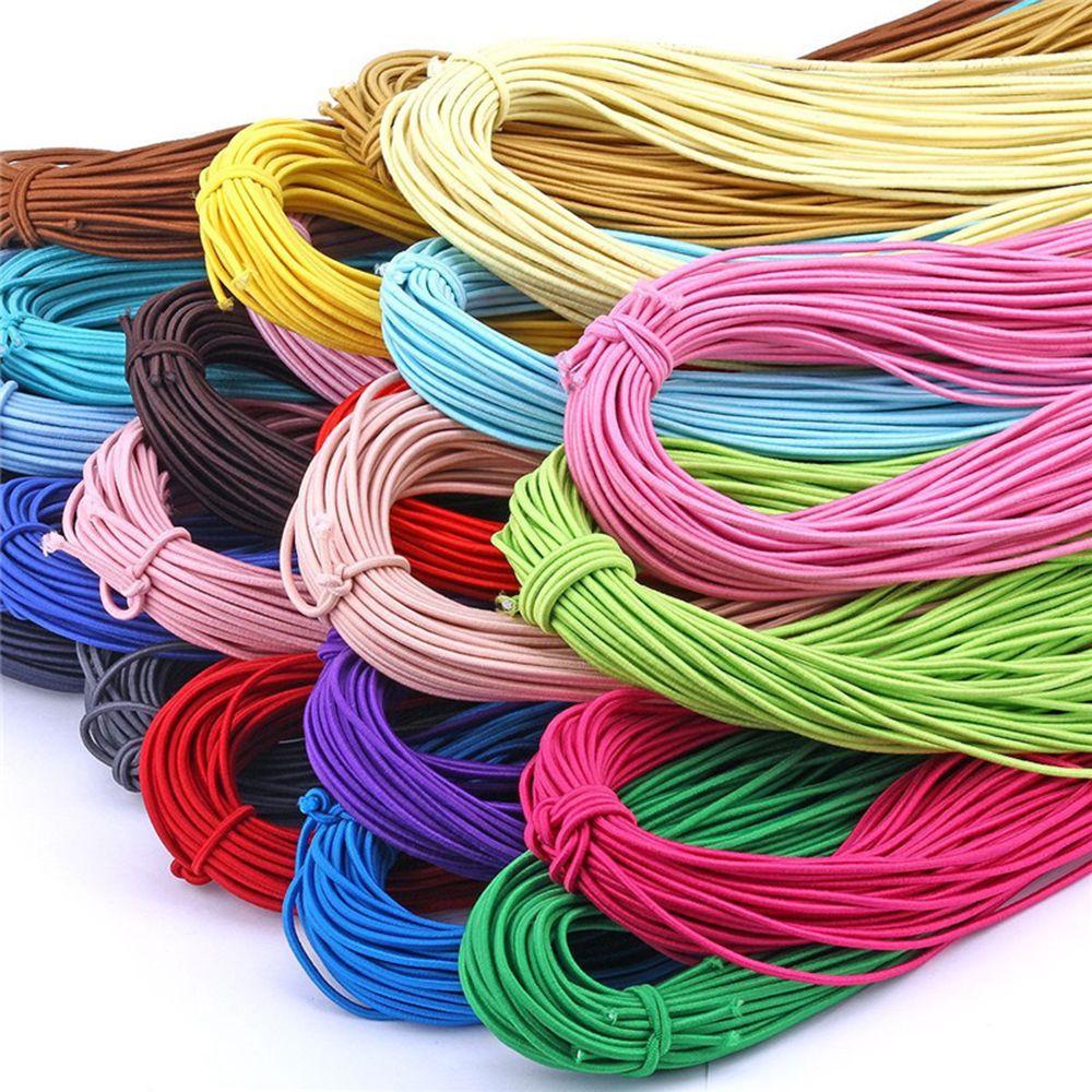 3mm 10m Accessory DIY Line Fabric Apparel Round Rubber Colorful Elastic Band Sewing Rope