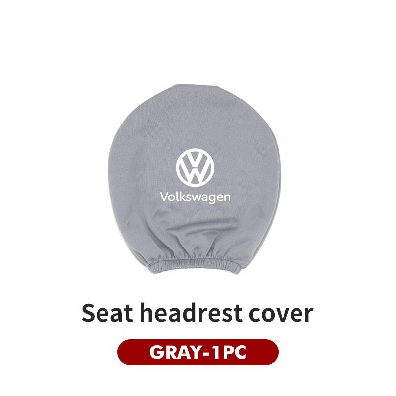 RUN1 For Volkswagen VW Car Seat Headrest Pillow Anti-Dirty Protective Cover Dustproof Scirocco Passat Polo B5 B6 B7 CC Tiguan Sharan