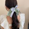 Elastic Plaid Silk Ribbon Scrunchies Korean Style Large Intestine Hair Ring  Daily
