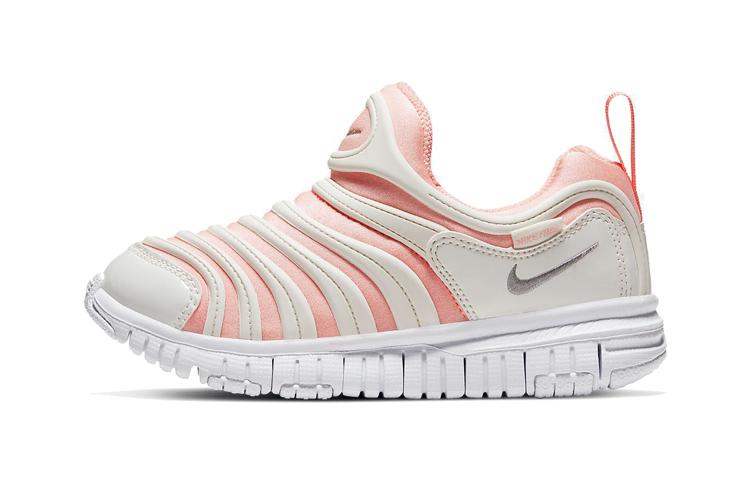 Nike Dynamo Free Comfortable Abrasion Resistant Low top Kids Lifestyle Shoes Bleached Coral Red CQ5417-601